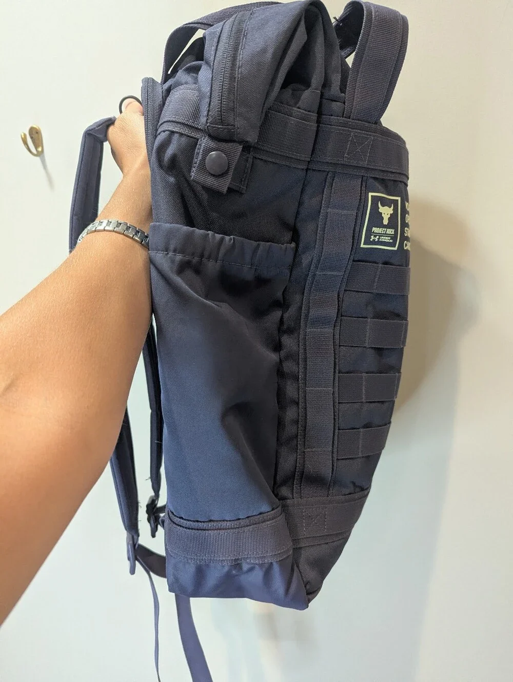 Under Armour X Project Rock Training Box Duffle Backpack Gym Bag Rugged